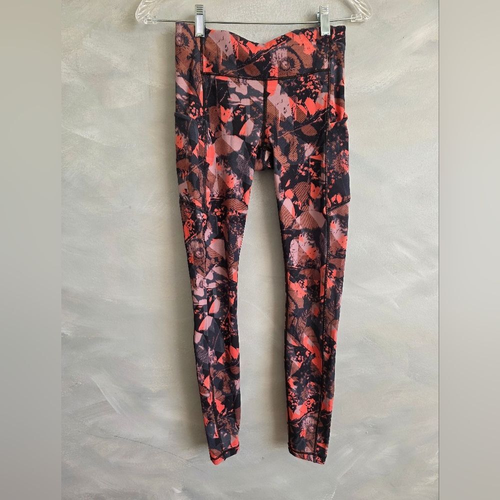 Lululemon Speed Up Tight 28" leggings Translucence Alpine White Multi Sz 4